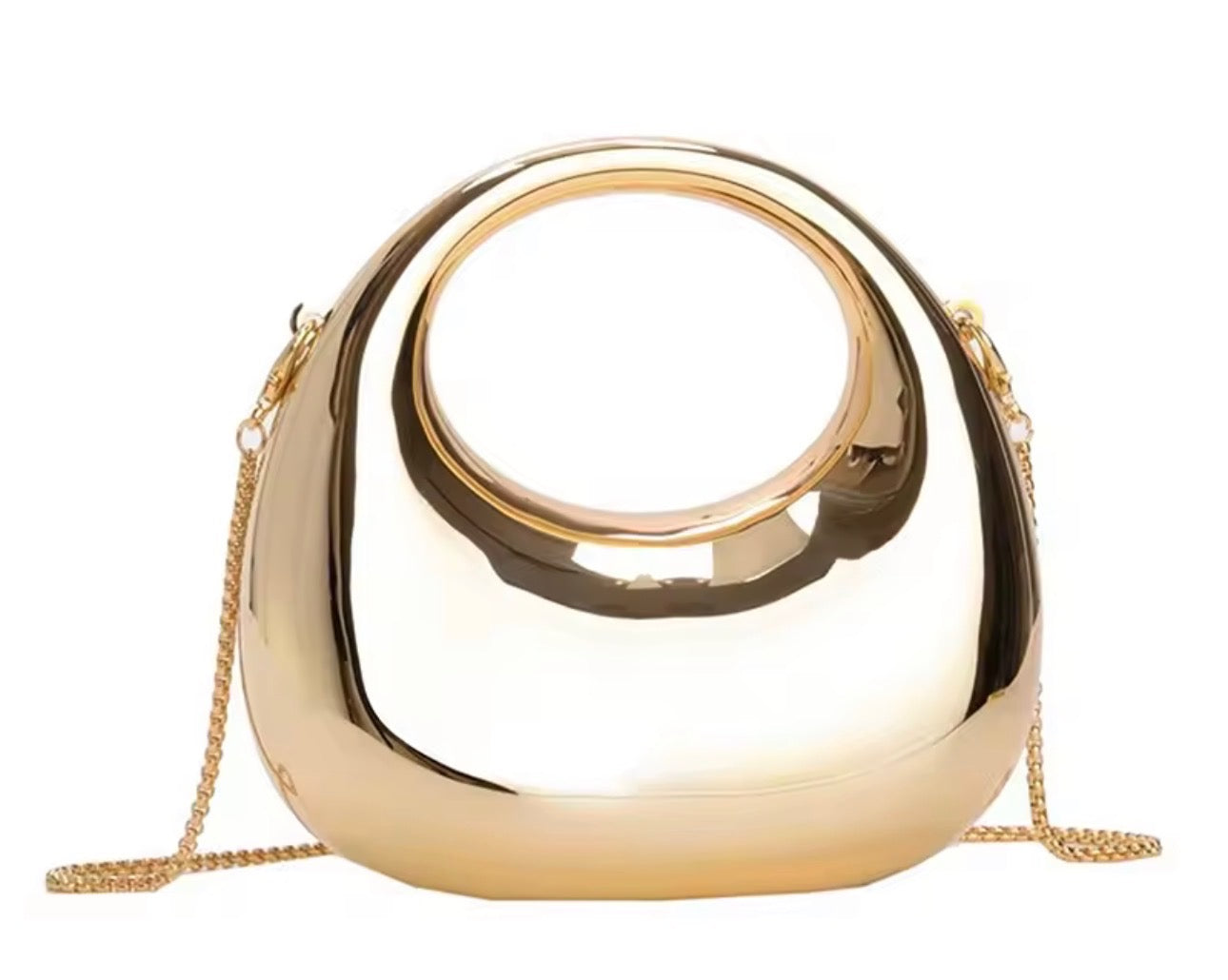Gold metallic purse