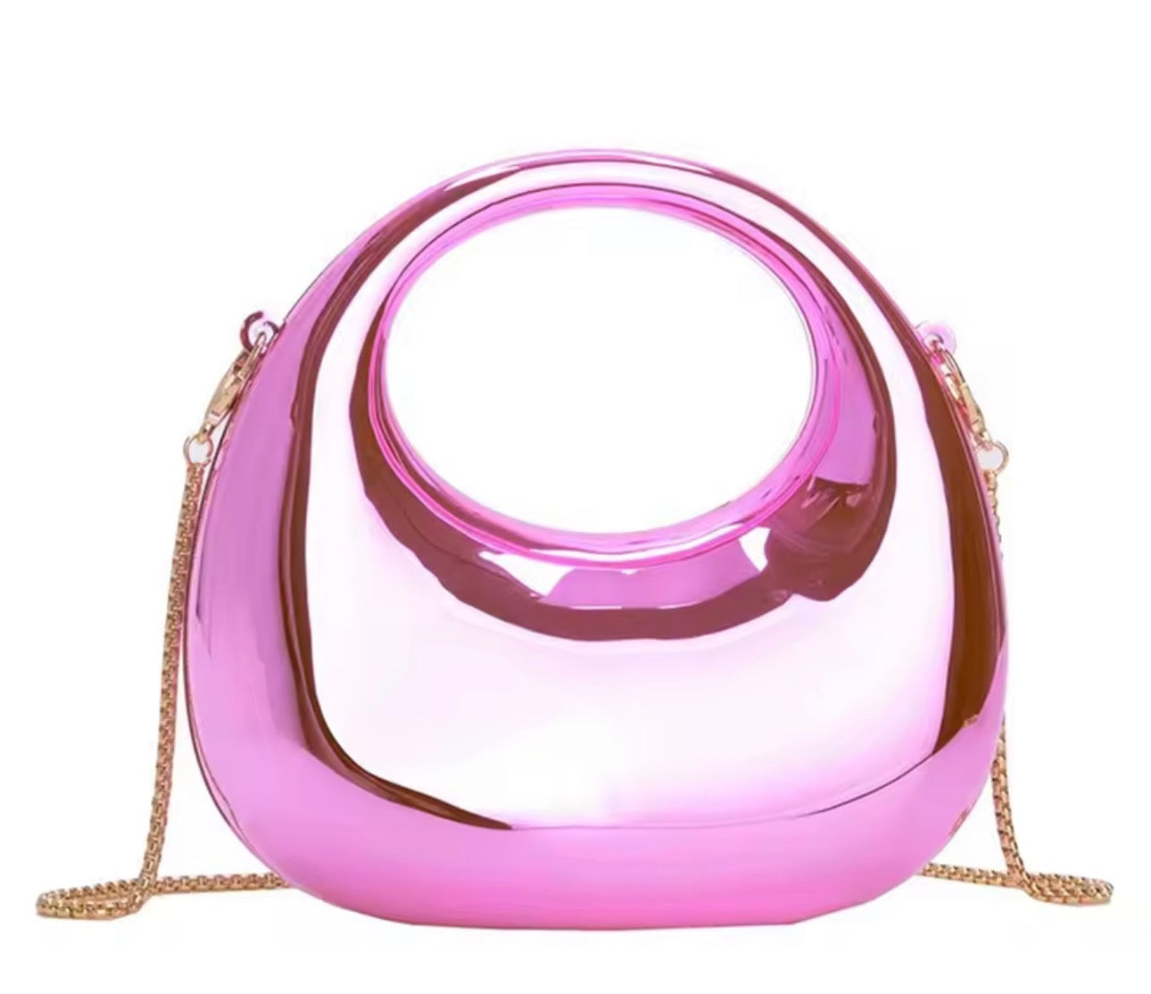 Pink metallic purse